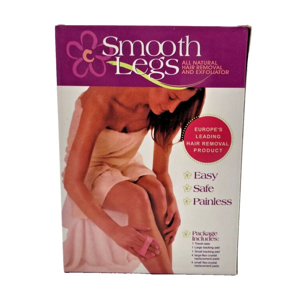 Smooth Legs All Natura Hair Removal and Exfoliator Backing Pads Travel Case E-20